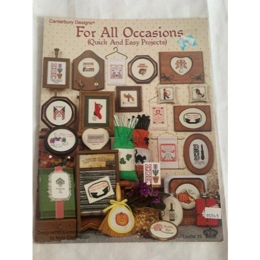 Canterbury Designs for All Occasions Cross Stitch Pattern Book Leaflet 25